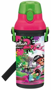 スケーター (skater) 子供用 水筒 480ml プラワンタッチ ボトル スプラトゥーン2 日本製 PSB5SAN