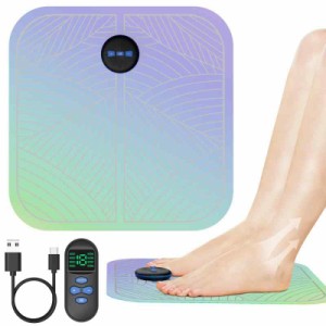 Lahee フットマット EMS 足裏ケア トレーニング LEG RELAX ふくらはぎ 太もも 足裏 脚 筋力 洗えるマット 柔らかい生地 8種類モード 19段