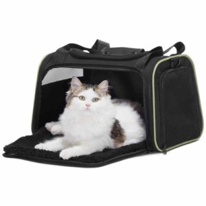 PETSFIT 犬 猫 キャリー キャリー バッグ ペットキャリー バッグ 安全な猫キャリーバッグ 手提げキャリーバッグ (XL, ブラック)