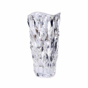 ガラス フラワーベース 透明 花瓶 ガラス おしゃれ 大 花瓶 北欧 花瓶 30cm グラデーション 現代 シンプル 透明 広口 花器 部屋 玄関 リ