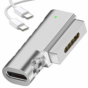 USB Type C Magsafe2 対応 電源アダプタ 急速充電 T-Tip互換 Mac 充電器 【60W 61W 65W 87W 最大100W PD充電器】2012-2017 MacBook Air、