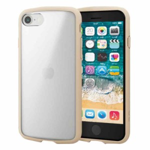 エレコム iPhone SE (第2世代/第3世代) / 8 / 7 用 ケース 耐衝撃 背面クリア TOUGH SLIM LITE アイボリー PM-A22STSLFCSIV