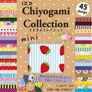 トーヨー(Toyo) 折り紙 ちよがみコレクション 7.5cm角 45柄 180枚入 018055