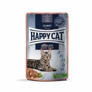 HAPPY CAT (ハッピーキャット) アトランティック サーモン - スキンケア 成猫用 ウェットフード 全猫種 避妊去勢 pHコントロール 無添加 