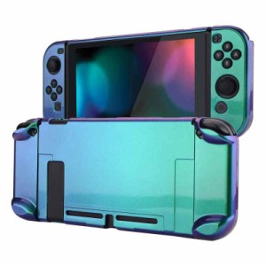 eXtremeRate PlayVital Nintendo Switchコンソールに対応するバックカバー、分割デザインでNS Joyconハンドヘルド用保護ケース（ハード）