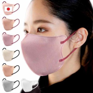 [GINHO] マスク 3D 日本製マスク JIS規格適合 不織布マスク 立体マスク MASK バイカラーマスク おしゃれ 小顔 マスク 日本製 通気性優れ 