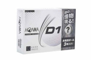 本間ゴルフ HONMA ゴルフボール D1 2020年モデル (ホワイト(パック), ローナンバー)