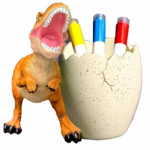TOMMYFIELD ペン立て 1本 ペンスタンド 可愛い オシャレ 鉛筆立て ペン置き 恐竜 (花)