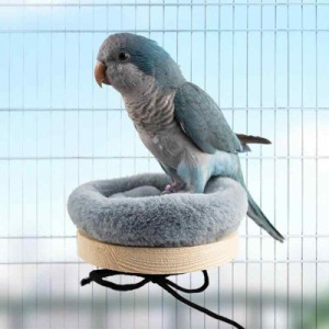 Ifukens 鳥の巣巣箱皿巣 バードテントインコ おもちゃ鳥かご インコ 止まり木 スタンドインコ ヒーター 保温ふわふわクッション付きロー