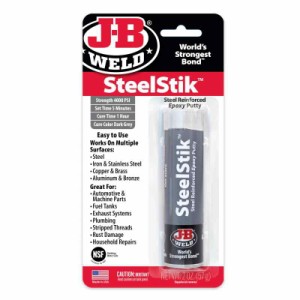 J-B Weld (ジェイビー ウェルド) 8267 SteelStik スチールスティック スチール補強エポキシパテスティック 2オンス