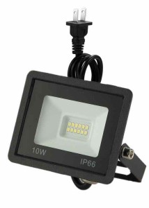 100W IP66防水 LED 投光器 作業灯 15000LM フラッドライト 省エネ 高輝度 アース付きプラグ PSE適合 1.8Mコード ワークライト 駐車場灯 