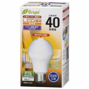 LED電球人感センサーHR21 (40W形相当, 電球色)
