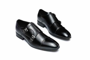 [JSWEI] ビジネスシューズ 革靴 メンズ ビジネスシューズ 合成革 ドレスシューズ 紳士靴 外羽根 ストレートチップ 軽量 防水 高級レザー 