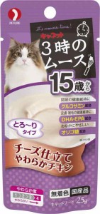 キャネット キャットフード 3時のムース 15歳から チーズ仕立て 25g×12個 (まとめ買い)