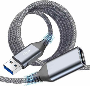 USB 延長ケーブル, USB 3.0 延長ケーブル 5Gbps高速データ転送 AviBrex usb 延長 USB3.0規格 タイプAオス - タイプAメス USB 延長コード 