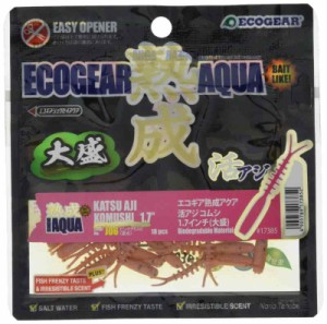 エコギア(Ecogear) 熟成アクア 活アジコムシ 1.7インチ 大盛りパック (J06 ピンクアミエビ(夜光))