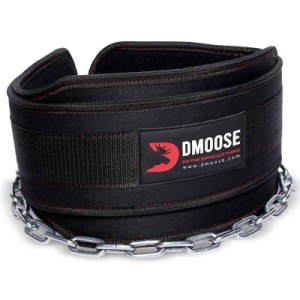 DMoose ディッピングベルト,懸垂用チェーン付きウェイトベルト、パワーリフティング、スクワット、ボディービルのためのジムリフティング