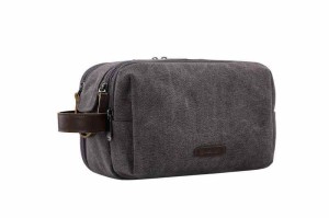 BAGSMART トイレタリーバッグ 出張 洗面用具入れ (Gray)