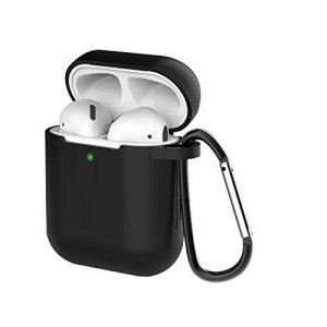 AirPods ケース AirPods第2世代と第1世代に適用（前のLEDライトが見える） シリコンカバー 全面保護ケース Apple エアーポッズ カバー 軽