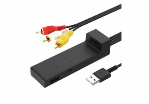 カシムラ HDMI/RCA変換ケーブル USB1ポート fire tv stick対応 HDMIをRCAに変換してカーナビで観れる映像コンバーター KD-232