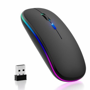 【2024業界 Type-C充電式】 マウス 無線 Bluetooth5.2 ワイヤレスマウス 静音マウス 超薄型 小型 高感度 ブルートゥース ゲーミング USB