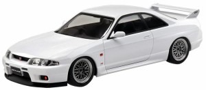 青島文化教材社(AOSHIMA) 1/32 ザ・スナップキットシリーズ ニッサン R33 スカイライン GT-R カスタムホイール (ホワイト) 色分け済みプ