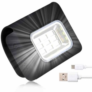 USB 充電式 LED クリップ ライト ランニング ウォーキング チェストライト