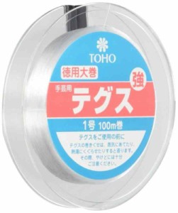 TOHO テグス 太さ約0.17mm×約100m巻 強 1号 スキ 6-100-11