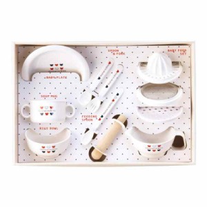 赤ちゃんの城 食器セット トリコロール 日本製 (オフホワイト)