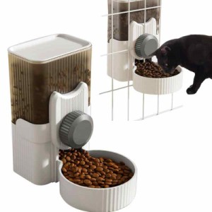 犬 猫 水飲み器 給水器 ペットボトル 使用可能 ケージ 取付型 電源不要 大容量1L サイフォンの設計 お留守番対応 熱中症を防ぐ 転倒防止 