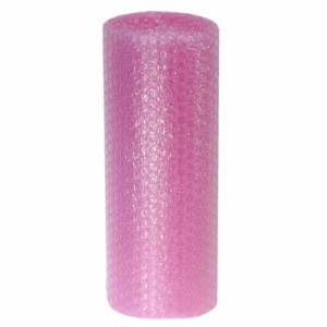 サクラパック(Sakurapack) 日本製 エアキャップ 帯電防止 緩衝材 300mm×3m 巻 ロール 梱包 包装 ピンク