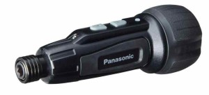 パナソニック USB充電ミニドライバー 3.7V ミニック miniQu 内蔵電池 850mAh 本体・USB充電ケーブル・ビット5本セット EZ7412S-B ブラッ