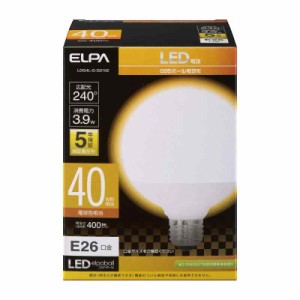 エルパ (ELPA) LED電球 ボール球形 G95 (口金E26 / 40W形 / 電球色) 5年 / 電球 (LDG4L-G-G2102)