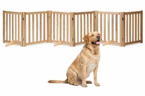 ペットゲート 木製 折り畳み式 組み合わせ自由 パーテーション 屋内用 置くだけ ワイド フェンス 犬 柵 いぬ 安全柵 小型犬 中型犬 脱走