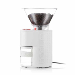 bodum コーヒーミル BISTRO 電気式コーヒーグラインダー (オフホワイト, 電動)