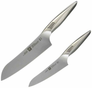 Zwilling ツヴィリング 「 ツインフィン 2 マルチパーパス/ペティ 2pcsセット 日本製」 三徳 包丁 ギフト オールステンレス 食洗機対応 