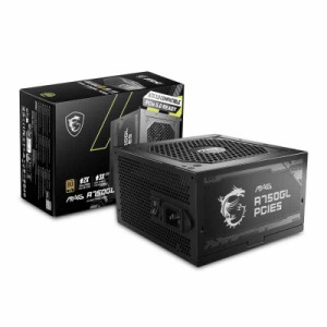 MSI 750W自作PC電源ユニット MAG A750GL PCIE5 (80PLUS GOLD PCIe5.0/ATX3.0ネイティブ対応)PS1326