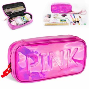 【竹尺20cmのおまけ付】 裁縫セット さいほうセット 小学生 裁縫箱 ソーイングセット 女の子 携帯便利 (pink)