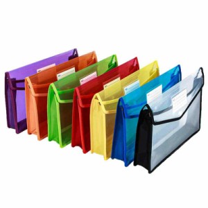 ファイル袋 大容量 A4収納 書類整理 (7個セット)