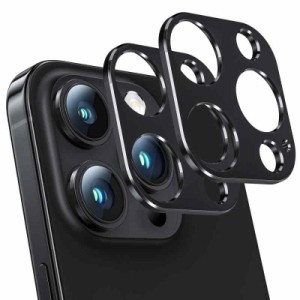 NIMASO カメラカバー iPhone15Pro / 15ProMax 用 カメラフィルム アイフォン15プロ/15プロマックス 対応 2枚セット (ブラック)