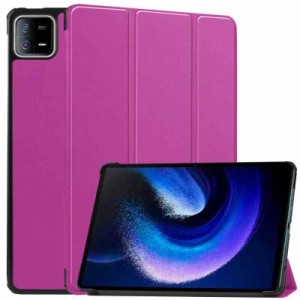 For xiaomi pad 6 ケース シャオミ xiaomi pad 6 カバー 【Jinmdz】軽量 薄型 耐衝撃 傷防止 PU レザー スマートカバー ハード 背面 三つ