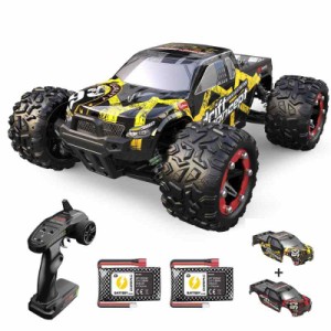 DEERC ラジコンカー オフロード 大人向け こども向け 4WD ブラシレスモーター 大型 四輪駆動 子供 高速 RCカー リモコンカー 2.4Ghz レー