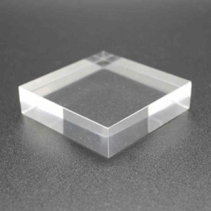 つくしサイエンス アクリルブロック アクリルベース アクリルキューブ クリアキューブ 四角形 透明 台座 ディスプレイ 立方体 (20mm長, 1