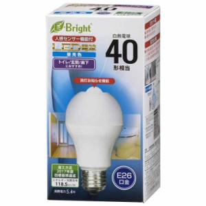 LED電球人感センサーHR21 (40W形相当, 昼光色)
