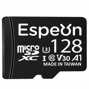 【Amazonブランド】 Espeon MicroSDXCカード UHS-I U3 A1 V30 4K Ultra HD Class10 - 最大読出速度95MB/s、SDアダプター付 (128GB, A1 高
