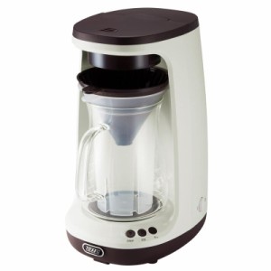 【Toffy/トフィー】 HOT&ICEハンドドリップコーヒーメーカー K-CM10 ホットコーヒー アイスコーヒー 回転ドリップ 蒸らし機能 保温 レト