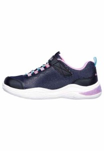 [SKECHERS スケッチャーズ] S LIGHTS-POWER PETALS キッズスニーカー【光る靴】 20202L NVMT ネイビー (ネイビー/マルチカラー, 18.0 cm)