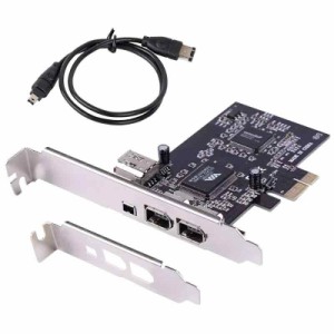 ELIATER PCIe Firewireカード Windows 10 IEEE 1394A PCI Express コントローラー 4ポート (3×6ピンと1×4ピン) 1394a Firewire 400アダ