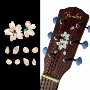 ギターのヘッドや ピックガードに インレイステッカー 桜