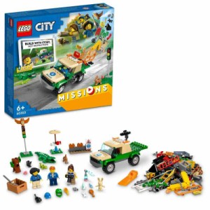 レゴ(LEGO) シティ 野生動物レスキュー ミッション 60353 おもちゃ ブロック プレゼント 動物 どうぶつ レスキュー 男の子 女の子 6歳以